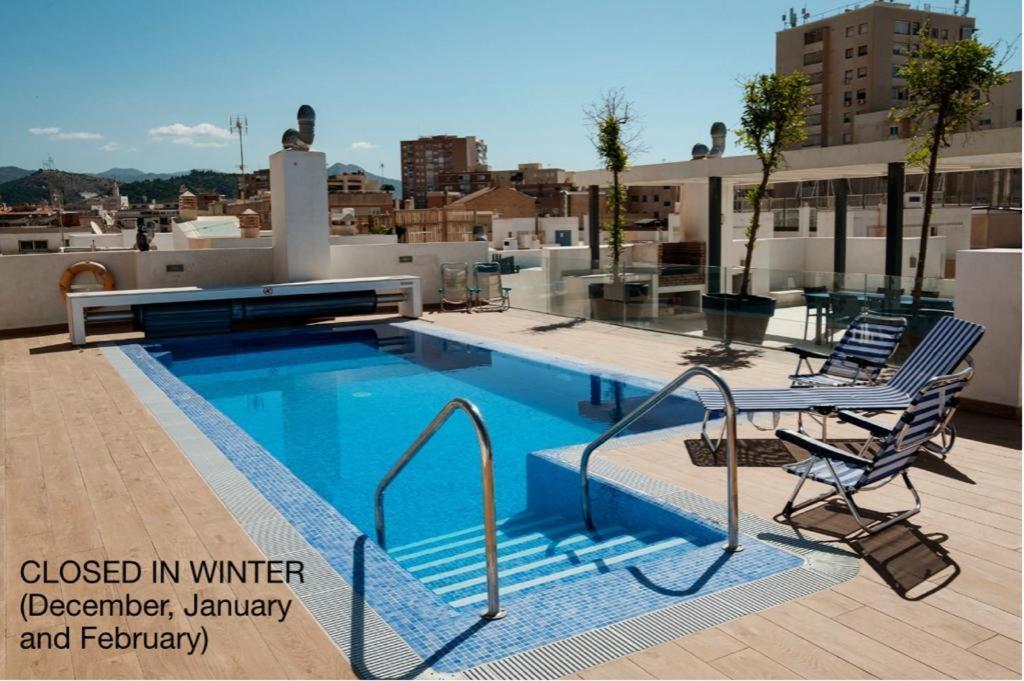 Apartamento Deluxe Con Piscina, Terraza & Parking مالقة المظهر الخارجي الصورة